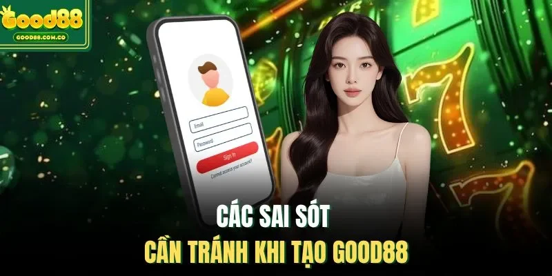 Các sai sót cần tránh khi tạo Good88